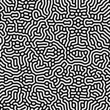 Abstract background of vector organic irregular lines maze pattern Stock Illustration