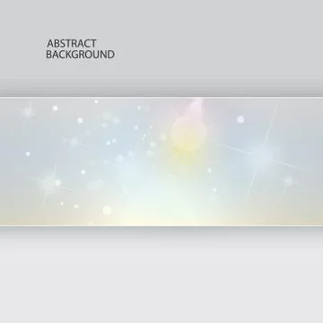 Abstract background, vector template, glow and stars Stock Illustration