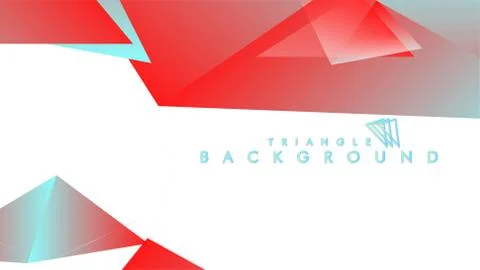 Abstract background vector triangle pattern with red and blue gradient colors イラスト素材