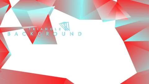 Abstract background vector triangle pattern with red and blue gradient colors Stock Illustration