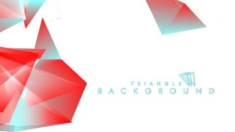 Abstract background vector triangle pattern with red and blue gradient colors 스톡 일러스트