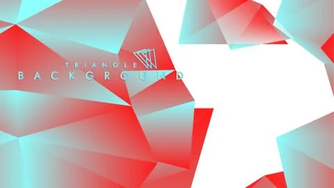 Abstract background vector triangle pattern with red and blue gradient colors イラスト素材