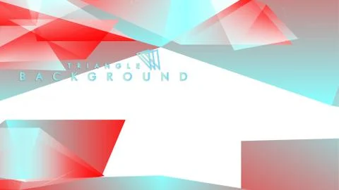 Abstract background vector triangle pattern with red and blue gradient colors Stock Illustration