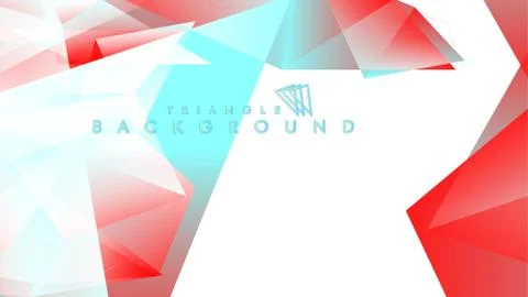 Abstract background vector triangle pattern with red and blue gradient colors 스톡 일러스트
