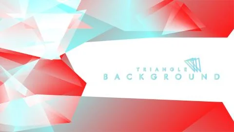 Abstract background vector triangle pattern with red and blue gradient colors イラスト素材