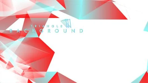 Abstract background vector triangle pattern with red and blue gradient colors Stock Illustration