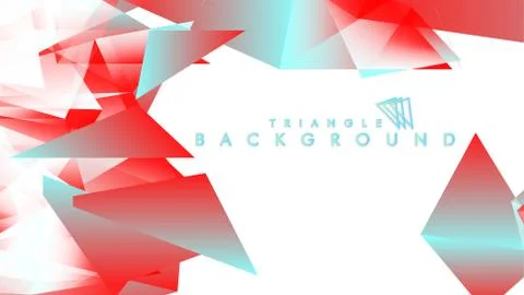 Abstract background vector triangle pattern with red and blue gradient colors イラスト素材
