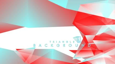 Abstract background vector triangle pattern with red and blue gradient colors Stock Illustration