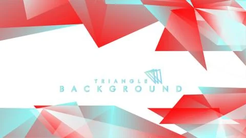 Abstract background vector triangle pattern with red and blue gradient colors 스톡 일러스트