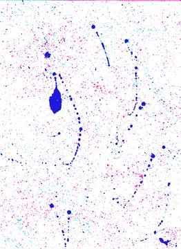 Abstract background, vectorized splashes, cheerful colors, dripping ink, th.. Stock Illustration