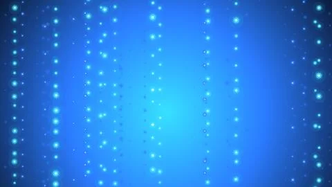 Abstract background, with vertical columns, of glowing cyan, and blue circl.. Stock Illustration