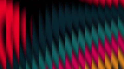 Abstract background with vertical gradient stripes, glass effect animation Video stock 332587900