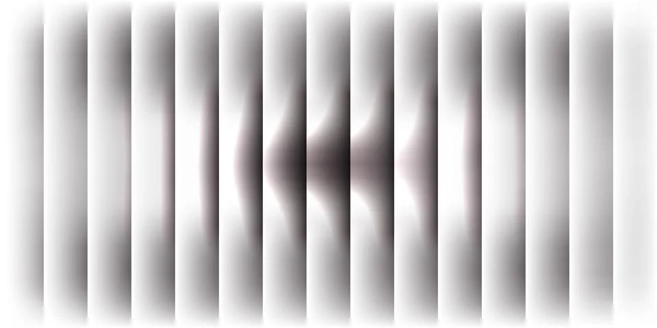Abstract background with vertical gradient stripes and soft shadows Stock Illustration