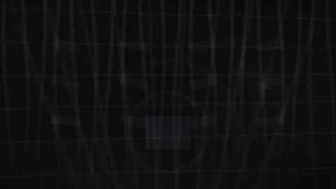 Abstract background with vertical lines and faint circles forming minimalist tex Video stock 330922259