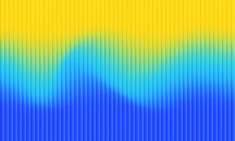 Abstract background with vertical lines and vibrant yellow to blue glowing .. 스톡 일러스트