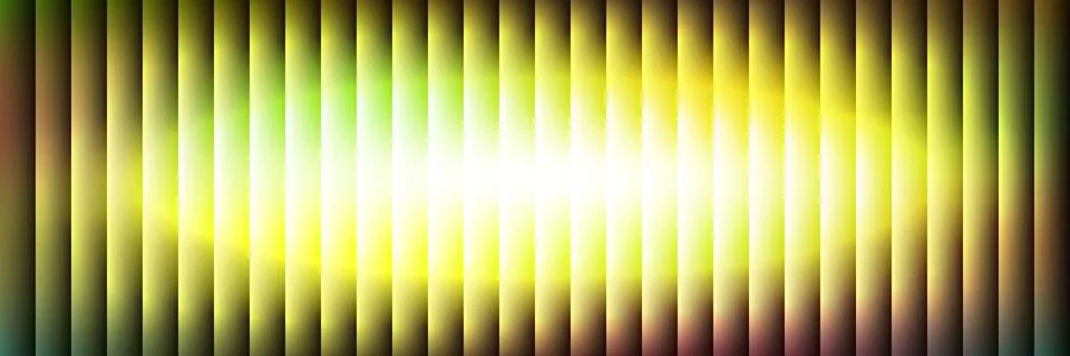 Abstract background with vertical stripes and a glowing yellow center Illustrazione stock