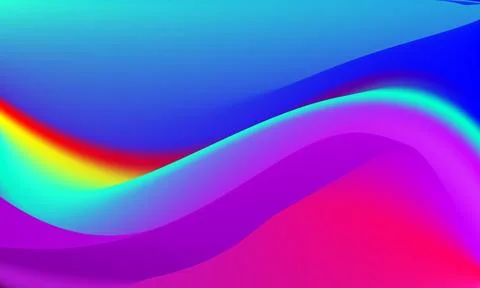 Abstract background with vibrant, flowing liquid waves. Stock Illustration