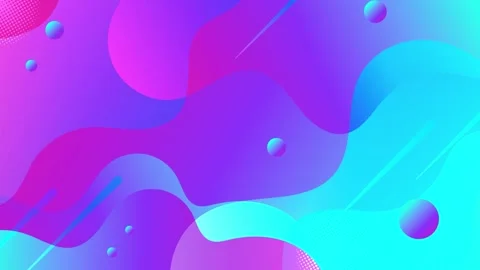 Abstract background with vibrant geometric shapes and colorful elements seamless Stock Footage 311612299