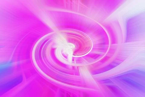 Abstract background with vibrant pink and purple swirling light trails Stock Illustration