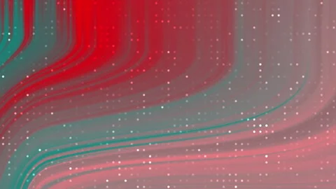 Abstract background with vibrant red and teal wavy lines Stock Footage 294698474