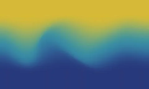 Abstract background with vibrant yellow to deep blue organic glowing waves .. 스톡 일러스트