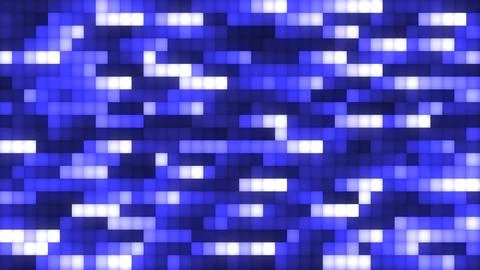 Abstract background, video in high quality 4k. Blue and white moving squares  Illustrazione stock