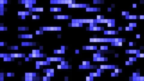 Abstract background, video in high quality 4k. Blue and white moving squares  Illustrazione stock