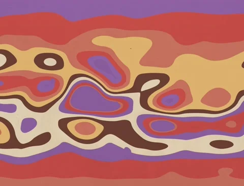 Abstract background with vintage pattern in 60s style Stock Footage 182436503