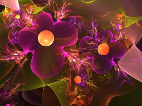 Abstract background. Violet - orange palette. Stock Illustration