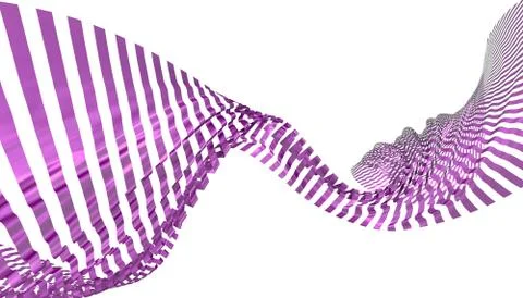 Abstract background of violet wavy lines. 3d rendering image. Stock Illustration