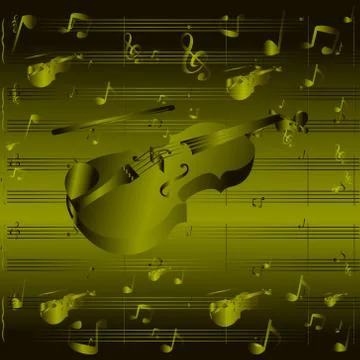 Abstract background violin Stock Illustration