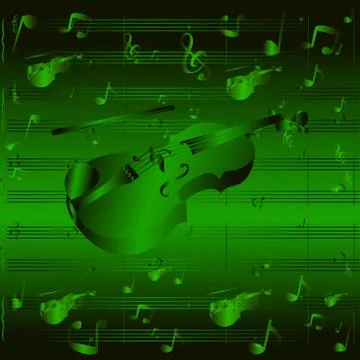 Abstract background violin Stock Illustration