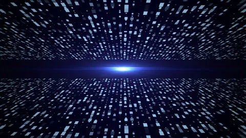 Abstract background of virtual space with binary video animated background Stock Footage 340700498