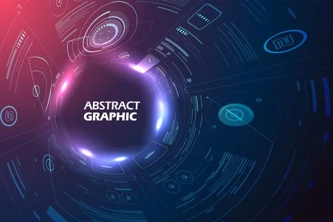 Abstract background with virtual technology sense. Stock Illustration