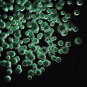 Abstract Background Virus Bacteria Microscopic Life Stock Illustration