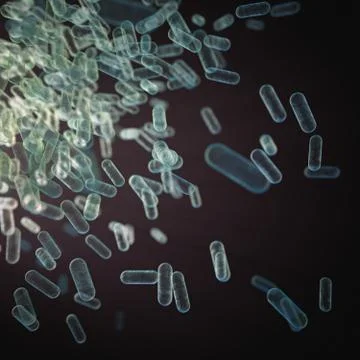 Abstract Background Virus Bacteria Microscopic Life Stock-Illustration