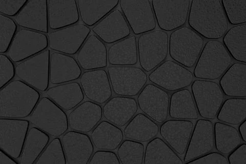 Abstract background of Voronoi texture. 3D rendering. Stock Illustration