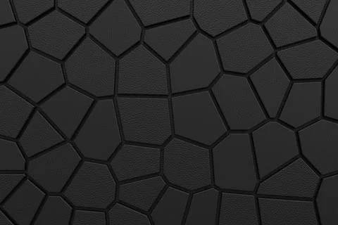 Abstract background of Voronoi texture. 3D rendering. Stock Illustration