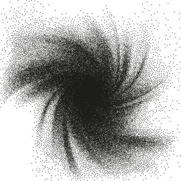 Abstract background vortex dotwork. EPS 10 イラスト素材