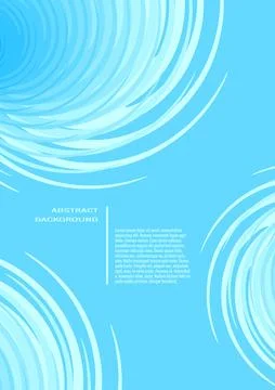 Abstract background of vortices on blue Stockillustratie