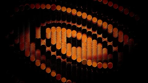 Abstract Background Wall Of Circles 14 Stock Footage 118067848