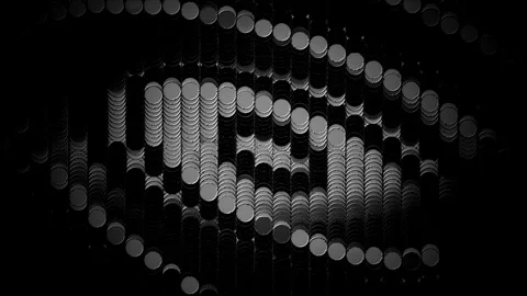 Abstract Background Wall Of Circles 15 스톡 동영상 118067473