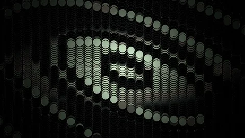 Abstract Background Wall Of Circles 3 Stock-Footage 118048875