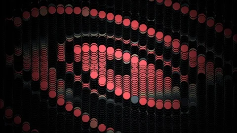 Abstract Background Wall Of Circles 4 Stock Footage 118048033