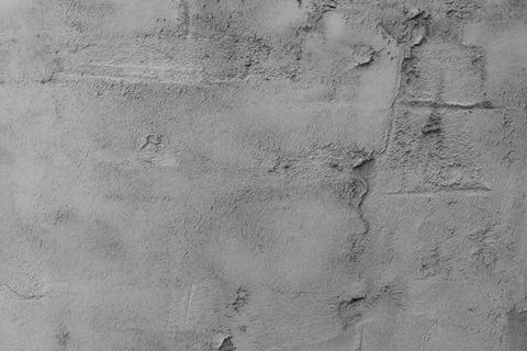 Abstract background from a wall covered with gray plaster. Stock Photos
