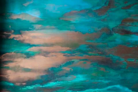 Abstract background, wall in interior. Sky color. Stock Photos