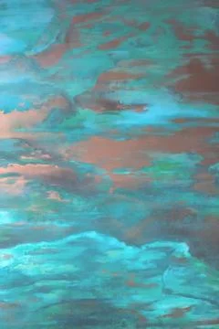 Abstract background, wall in interior. Sky color. Stock Photos