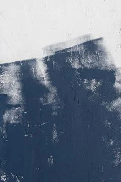 Abstract background of wall painting process with dark blue color. Close up o Stock Photos