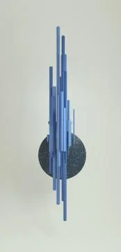 Abstract background, wallpaper template for mobile phone. 3d render. 스톡 일러스트