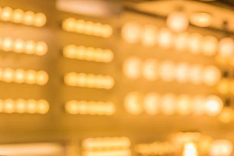 Abstract background, warm magic lights, bokeh. Stock Photos